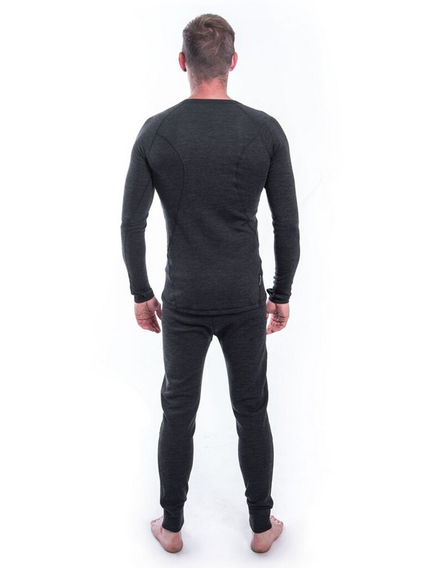 MERINO SENSOR BOLD M1 - pánské tričko s dlouhým rukávem, anthracite/gray