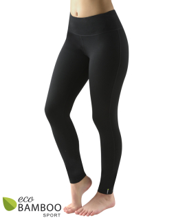 ECO FITNESS W, bambusové sportovní legíny, dlouhé, černá