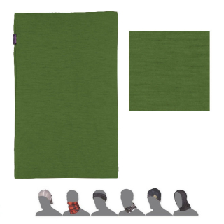 MERINO ACTIVE SENSOR TUBE, šátek multifunkční, safari green
