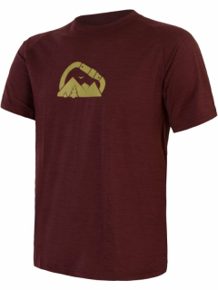 MERINO AIR NEW SENSOR PT SUMMIT- pánské tričko s krátkým rukávem, port red