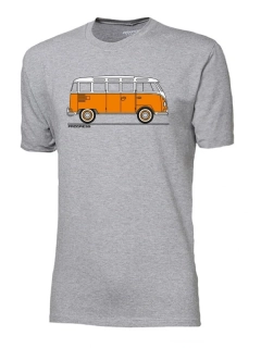 BARBAR "BULLI" tričko z bambusových vláken s krátkým rukávem, šedý melír