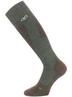 SWH MERINO LASTING silné vlněné lyžařské ponožky, zelená