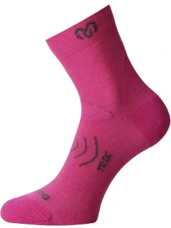 TNW MERINO TREKKING LASTING vlněné ponožky s ionty stříbra, růžová