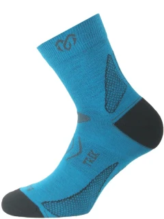 TNW MERINO TREKKING LASTING vlněné ponožky s ionty stříbra, modrá