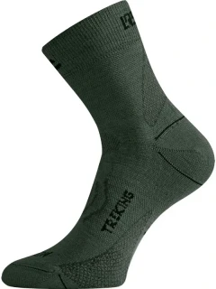 TNW MERINO TREKKING LASTING vlněné ponožky s ionty stříbra, zelená
